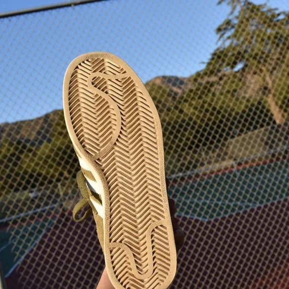 adidas Campus Olive Green White Women's Sneakers - Picture 10 of 14